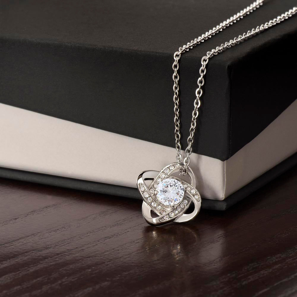 To My Daughter - Always Love You More - Love Knot Necklace