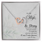 Interlocking Hearts Necklace For Wife (Yellow & White Gold Variants)