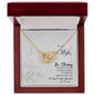 Interlocking Hearts Necklace For Wife (Yellow & White Gold Variants)