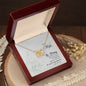 Interlocking Hearts Necklace For Wife (Yellow & White Gold Variants)