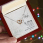 Interlocking Hearts Necklace For Wife (Yellow & White Gold Variants)