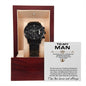 Black Chronograph Watch For Husband + MC (NO ENGRAVING)