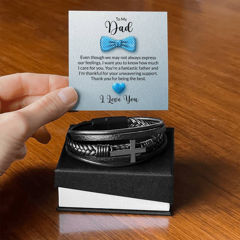 🌟 Personalized Black Leather Bracelet 🌟