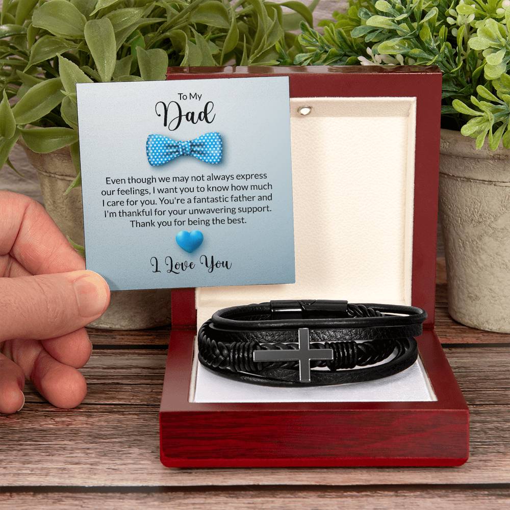 🌟 Personalized Black Leather Bracelet 🌟