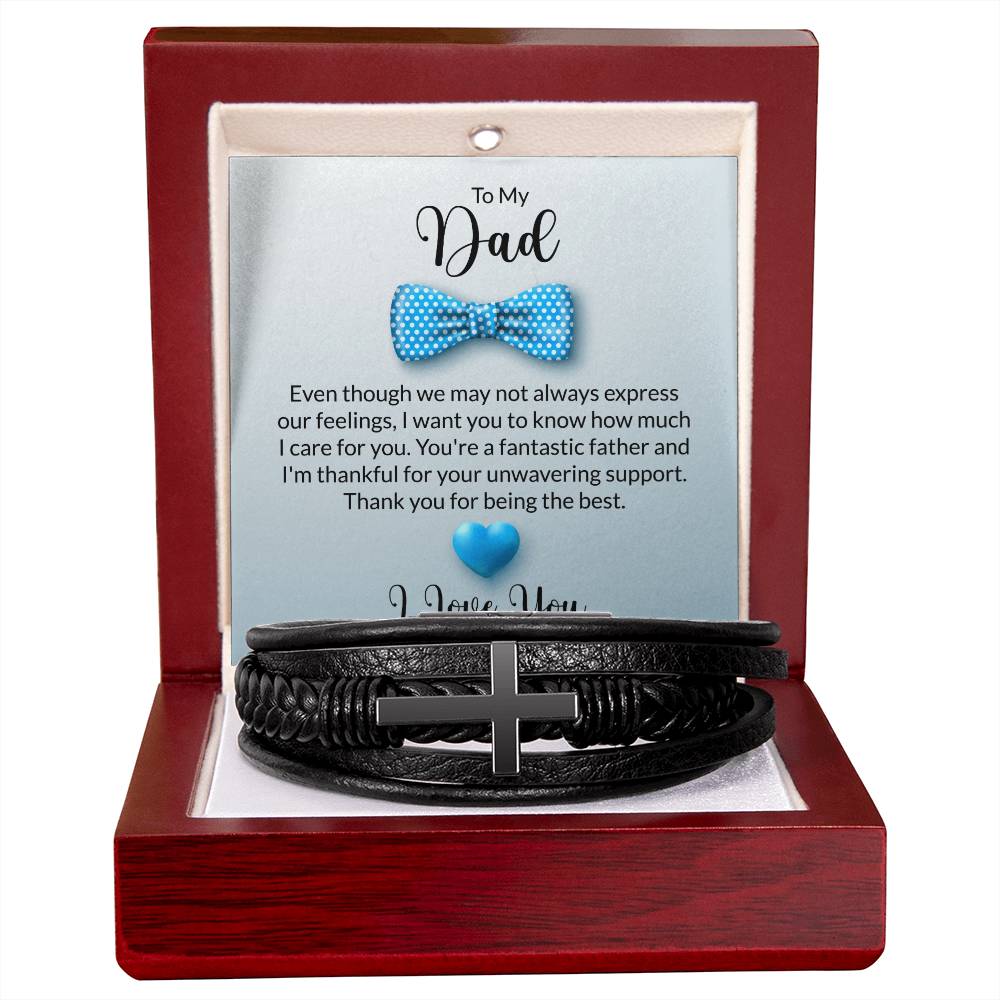 🌟 Personalized Black Leather Bracelet 🌟