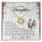 To My Daughter - Always Love You More - Love Knot Necklace