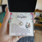 To My Daughter - Always Love You More - Love Knot Necklace
