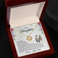 To My Daughter - Always Love You More - Love Knot Necklace