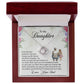 To My Daughter - Always Love You More - Love Knot Necklace
