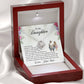 To My Daughter - Always Love You More - Love Knot Necklace